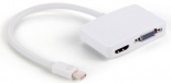 - Apple mini DisplayPort 20M > HDMI 19F/VGA 15F