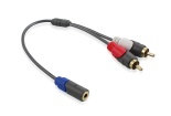 -  jack 3.5mm F/2RCA M