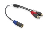 -  jack 3.5mm F/2RCA F