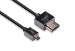  HDMI High speed v1.4 with Ethernet 19M/micro HDMI 19M, 36AWG, 