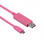 Кабель USB 2.0 USB AM/micro USB 5pin M, светодиодный