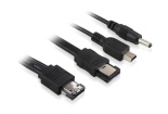 Комплект кабелей eSATAp > eSATA 7pin/mini USB 5pin/DC-jack