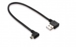 Кабель USB 2.0 USB AM угол/mini USB M угол
