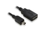 Кабель USB 2.0 mini USB M/USB AF